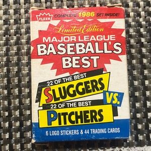 1986 Fleer Baseball’s Best Sluggers vs Pitchers Set